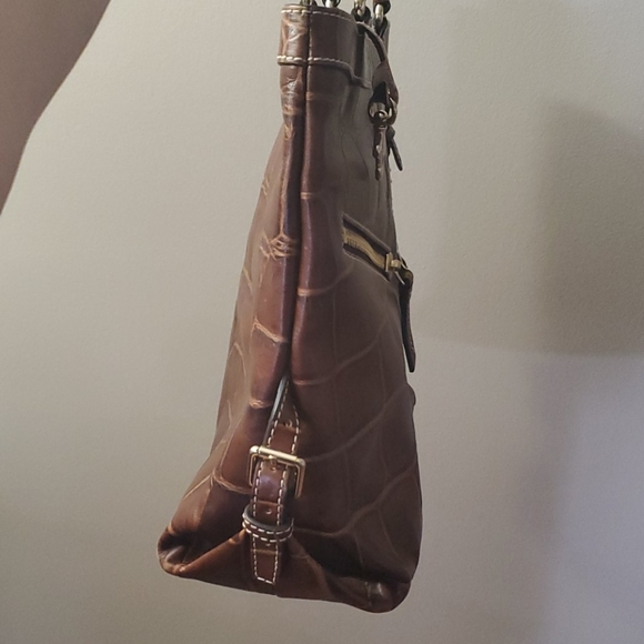 Dooney&bourke croc edition leather bag, - Picture 4 of 5